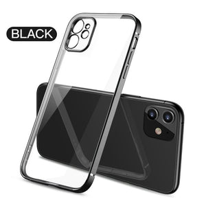 Zicowa Phone Case - Plating Clear Soft Case For iPhone 12