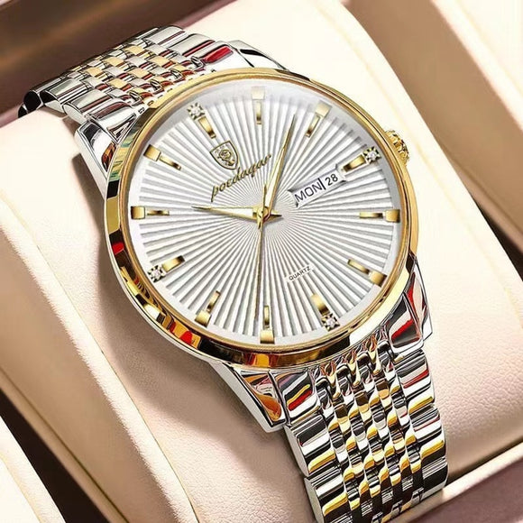 Luxury Ultra Thin Waterproof Stainless Steel Male Wristwatches