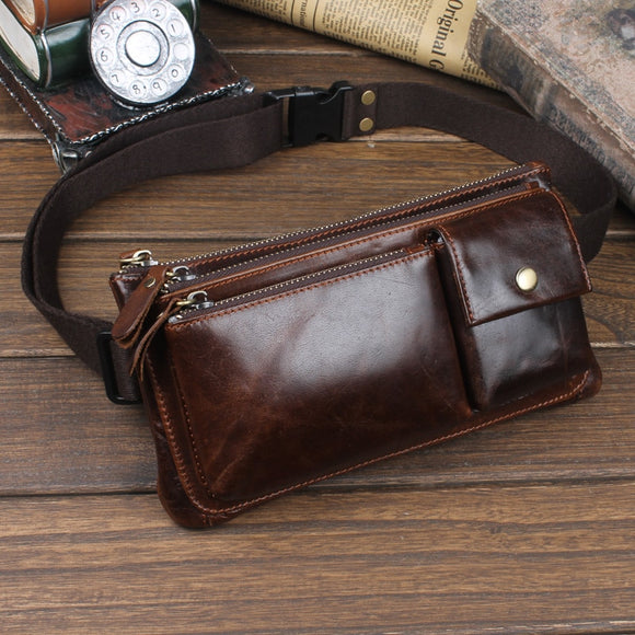 Quality Leather Male Crossbody Sling Bag