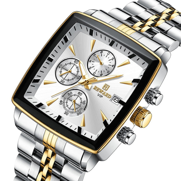 Luxury Business Men Watch Clock Luminous Hands Waterproof Clock