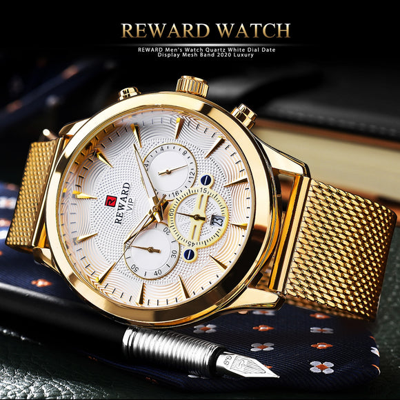 Luxury Man Luminous Hands Gold Watch