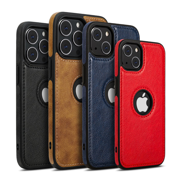 Retro Slim Soft Leather Phone Case For Apple iPhone 13 Series