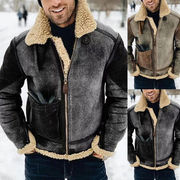 Retro Winter Warm Woolen Coats for Men
