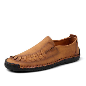 Zicowa Men Shoes - Leather Casual Driving Men Shoes