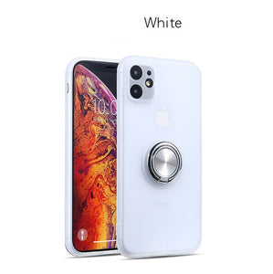 Magnetic Fingerprint Suction Finger Thin Protection Scrub Case For iPhone 11 Pro Max