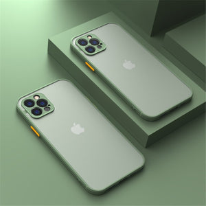 Shockproof Armor Matte Case For iPhone 11 12 Series