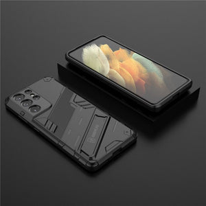 Luxury Armor Cyber Shockproof Case For Samsung Galaxy S21 Ultra Series
