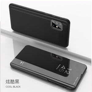 Smart Mirror Flip Phone Case For Samsung Galaxy S21 Series