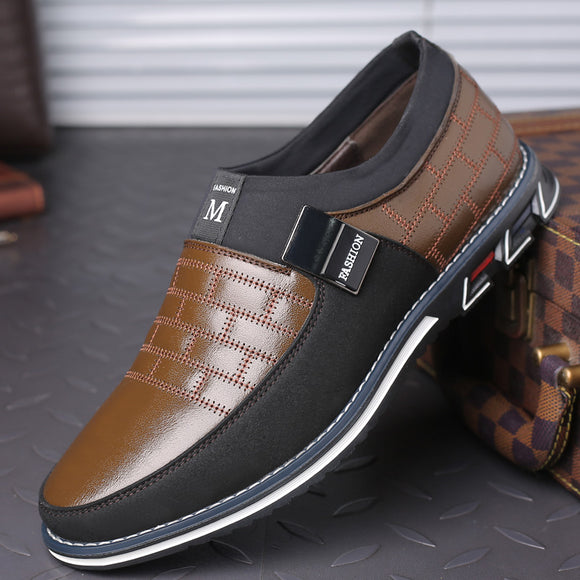 2022 Men's Genuine Leather Slip on Shoes