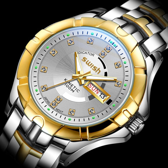 Men Fashion Sport Business Waterproof Quartz Wristwatches