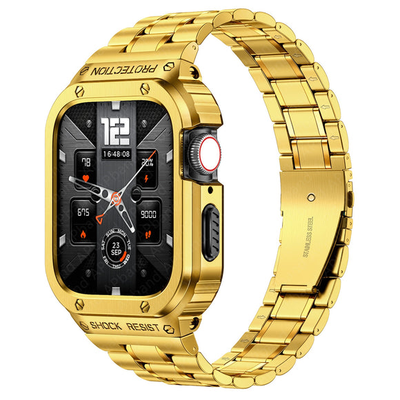 Stainless Steel Case+Strap For Apple Watch
