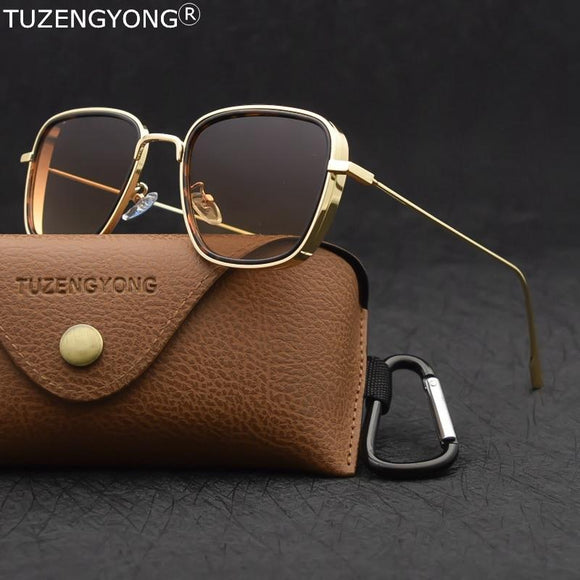 Zicowa Sunglasses - Designer Vintage Square Metal Frame Sun Glasses(Buy 2 Get 10% off, 3 Get 15% off Now)