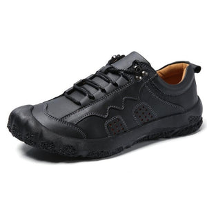 Men Casual Spring Autumn Genuine Leather Flat shoes