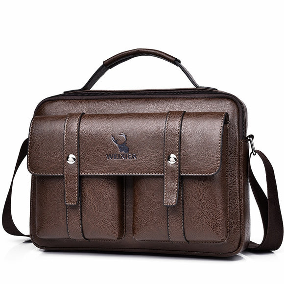 New Men's Shoulder Bag Designer Leather Bag