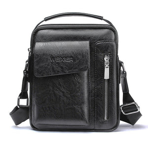 Fashion Leather Multi-function Men's Handbags
