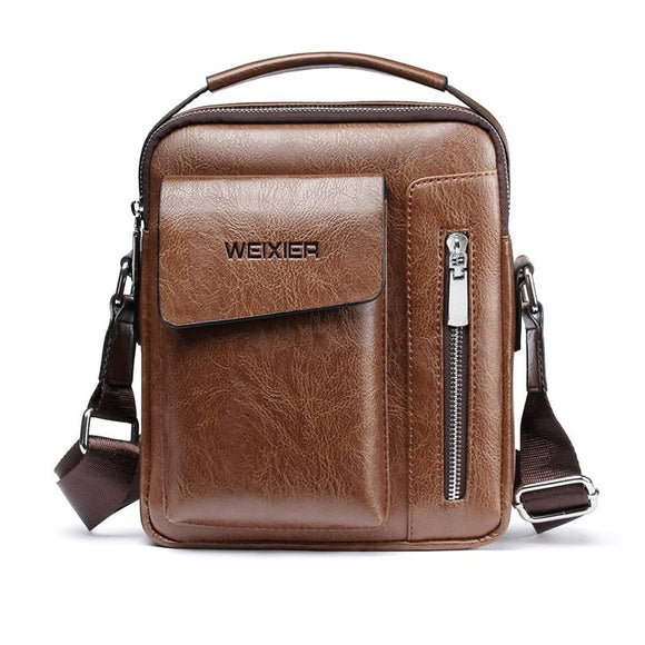 Fashion Leather Multi-function Men's Handbags