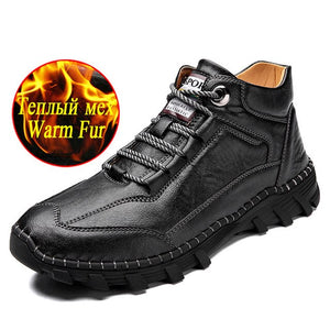 Zicowa Men Shoes - Retro Style Designer Men Leather Boots(Buy 2 Get Extra 10% OFF,Buy 3 Get Extra 15% OFF)