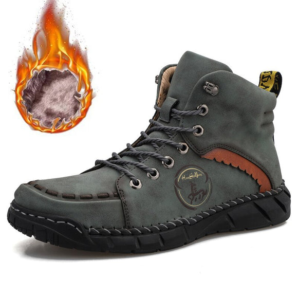 Zicowa Men Shoes - outdoor warm fur anklet boots