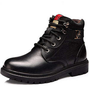 Warm Comfortable Fashion Genuine Leather Snow Boots