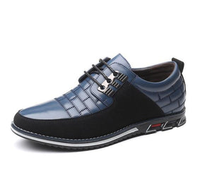 Men's Shoes - 2019 New Fashion Casual Oxfords Leather Men Lace-up Formal Business Shoes