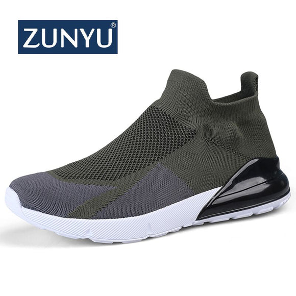 Zicowa Men Breathable Air Mesh Summer Casual Lightweight Slip on Sock Sneakers