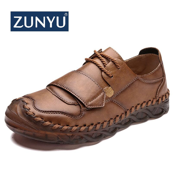 Zicowa Men Shoes - Handmade Breathable Moccasins Walking Shoes