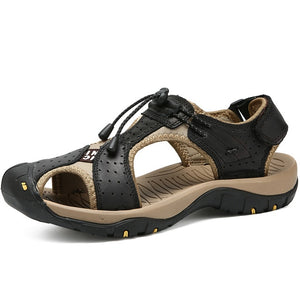 Zicowa Men Shoes - Genuine Leather Cowhide Men Sandals