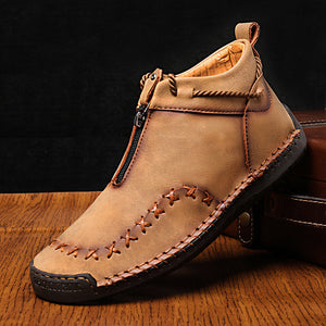 2020 Men Hand Stitching Non Slip Soft Sole Casual Leather BootsBuy 2 Get Extra 5% OFF,Buy 3 Get Extra 10% OFF)