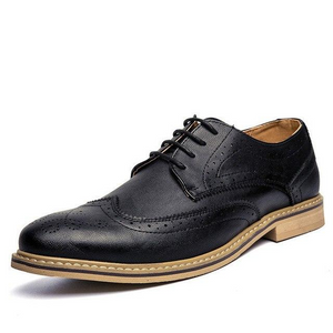 Men's British Style Leather Oxfords Brogue Shoes