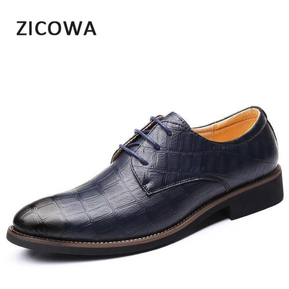 Men Loafers Fashion Pointed Toe Matte Leather Oxford Dress Shoes