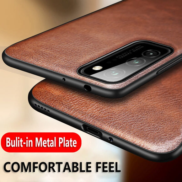 Zicowa Phone Case - Leather Magnetic Car Case For Samsung Ggalaxy Note 20 Ultra