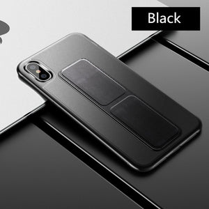 2020 Ultrathin Leather Bracket Slim Ring Grip Holder Stand Magnetic For iPhone11 Pro Max X XR XS MAX 7 8 Plus