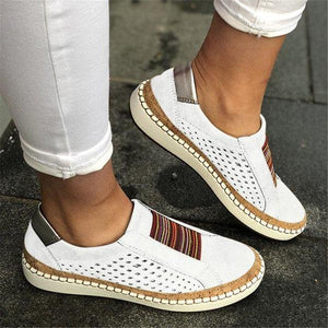 Slide Hollow-Out Round Toe Casual Women Sneakers(Buy 2 Get extra 5% OFF,Buy 3 Get extra 10% OFF)