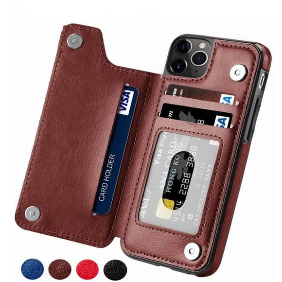 Zicowa Retro Flip Leather Wallet Case For iPhone 11 Pro Max X XR XS Max 7 8 Plus(Buy 2 Get Extra 5% OFF,Buy 3 Get Extra 10% OFF)